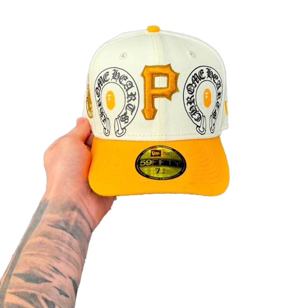 TRI TONE YELLOW VISOR PITTSBURGH PIRATES