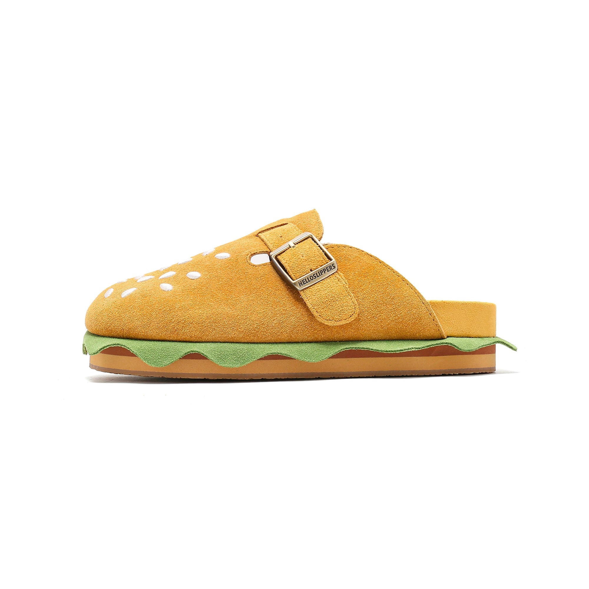 Burgerstock Suede Leather Sandals