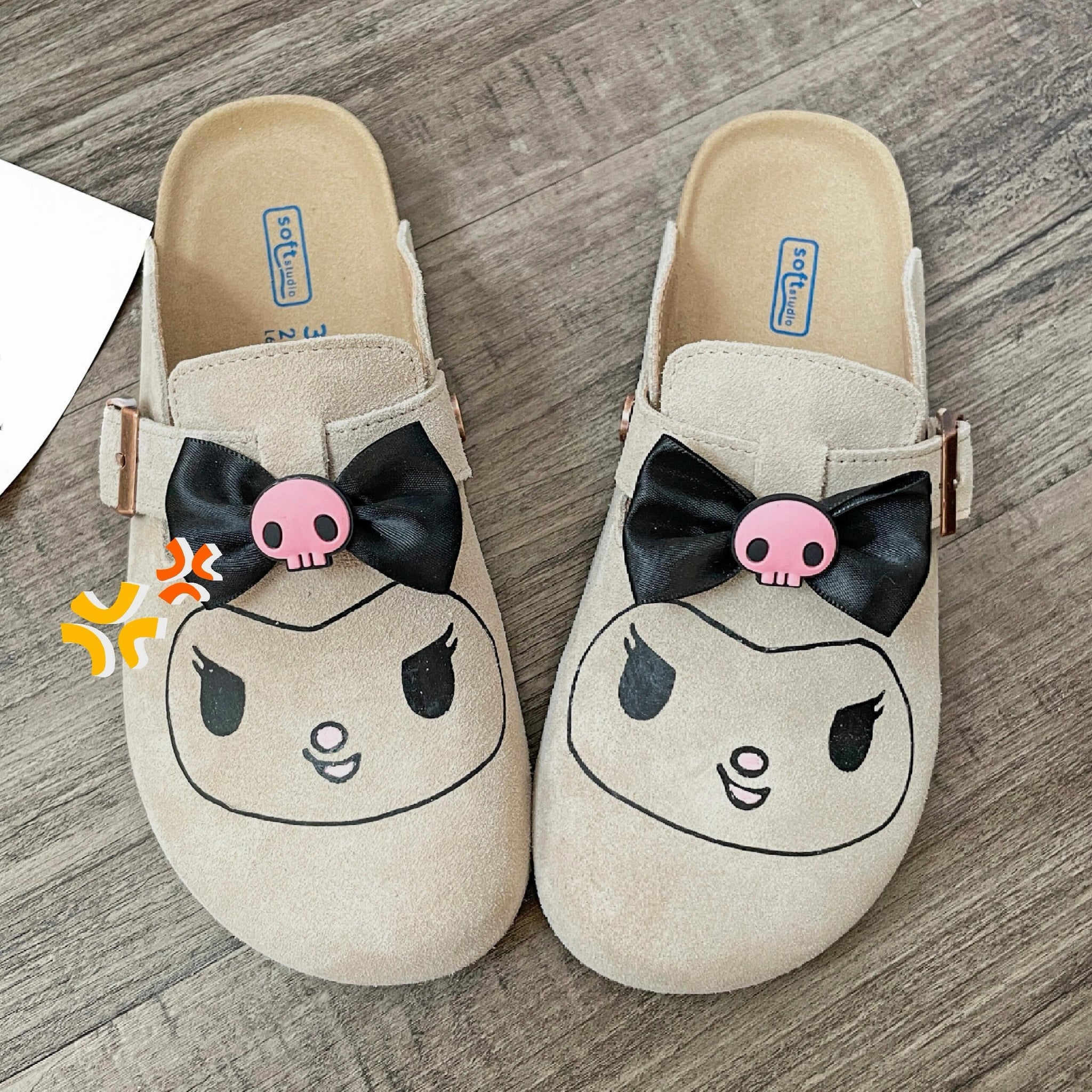 Hello Kitty Suede Clogs