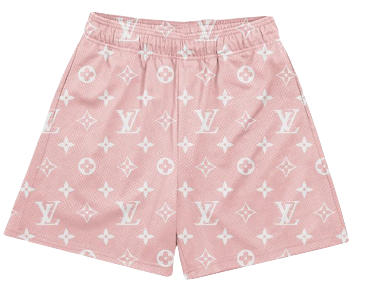 PINK WHITE L V SHORTS