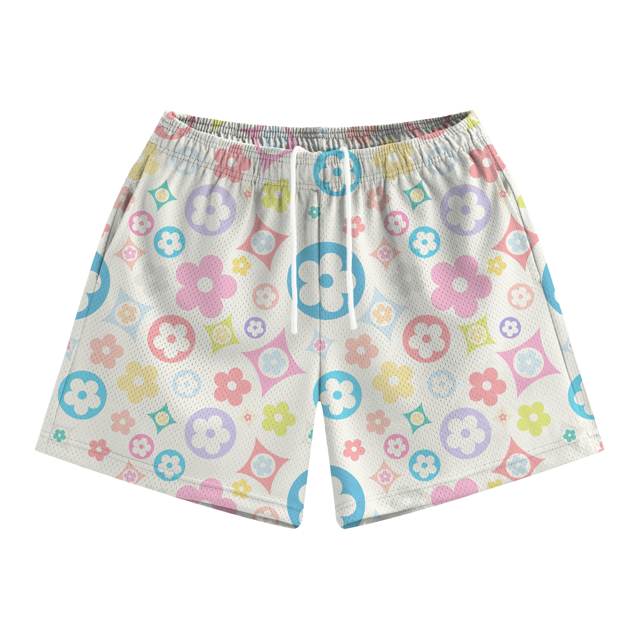 Rainbow Flower Shorts