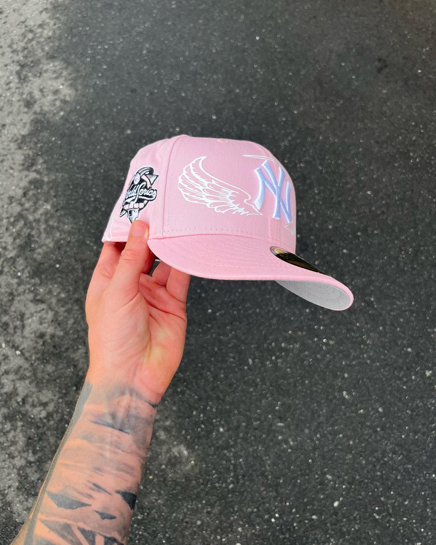 PINK NY ANGELS HAT