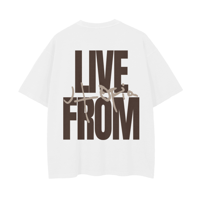 LIVE FROM UTOPIA WHITE TEE